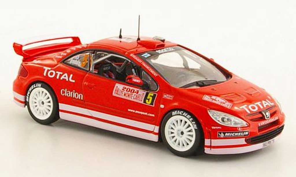 Peugeot 307 WRC 1/43 Norev WRC No.5 Total Gronholm / Rautiainen Rally Monte Carlo 2004 diecast model cars