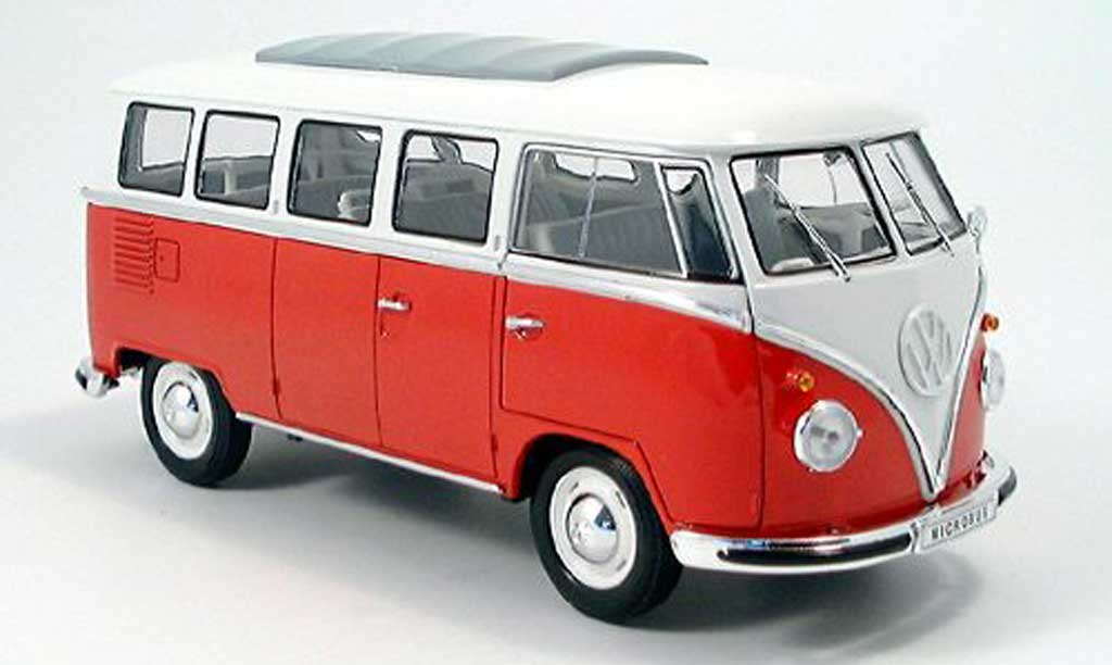 Volkswagen Combi 1/18 Spark bus red/white 1962 diecast model cars
