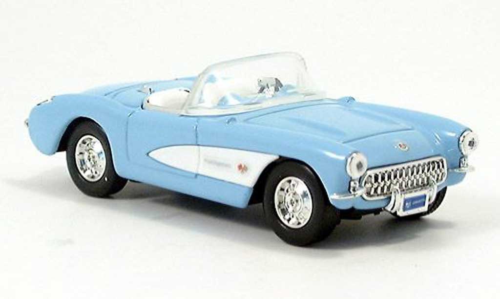 Chevrolet Corvette C1 1/43 Yat Ming C1 blue/white Convertible 1957 diecast model cars