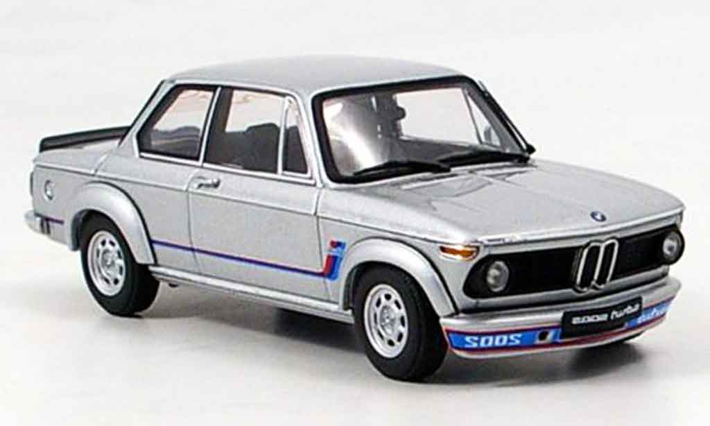 Bmw 2002 Turbo 1/43 Autoart Turbo grey metallisee 1973 diecast model cars