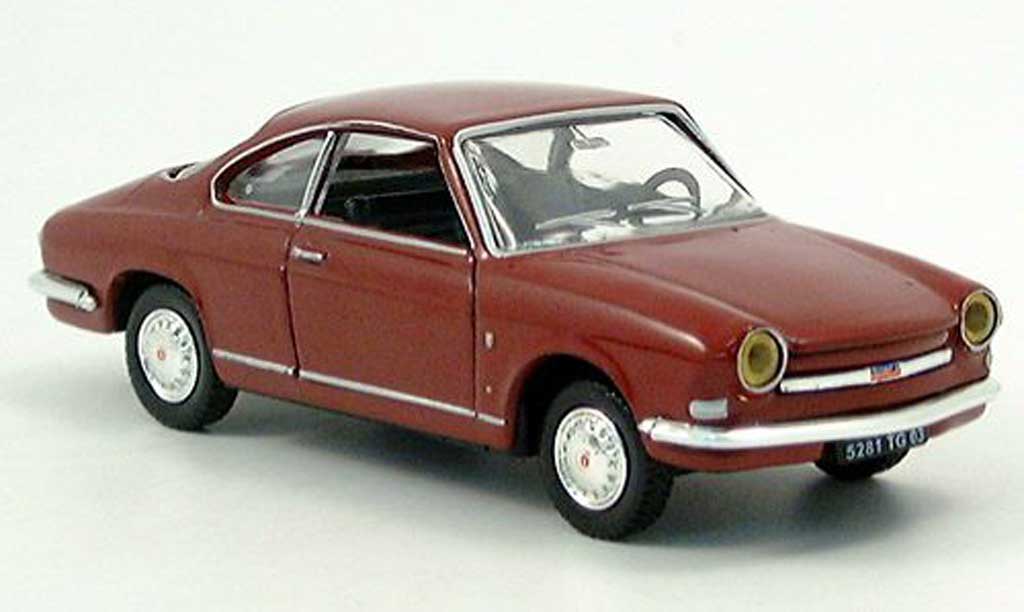 Simca 1000 1/43 Norev Coupe black-red diecast model cars