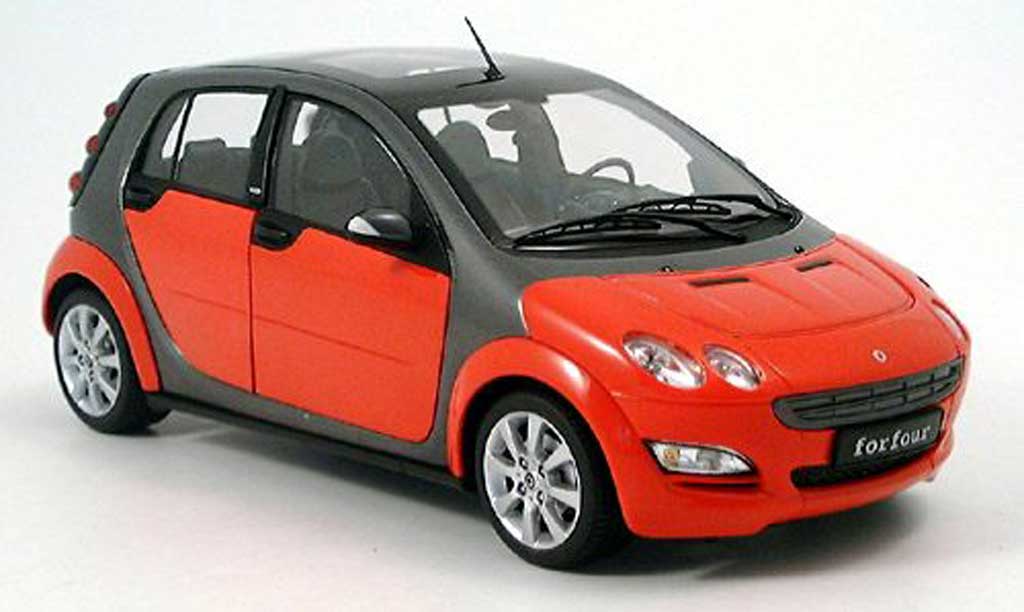 Smart ForFour 1/18 Kyosho red grey 2004 diecast model cars