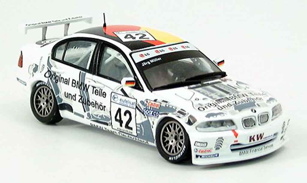 Bmw 320 E46 1/43 Spark E46 i 3er No. 42 Jorg Muller 2002 diecast model cars