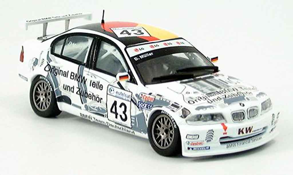 Bmw 320 E46 1/43 Spark E46 i 3er No. 43 Dirk Muller ETCC 2002 diecast model cars
