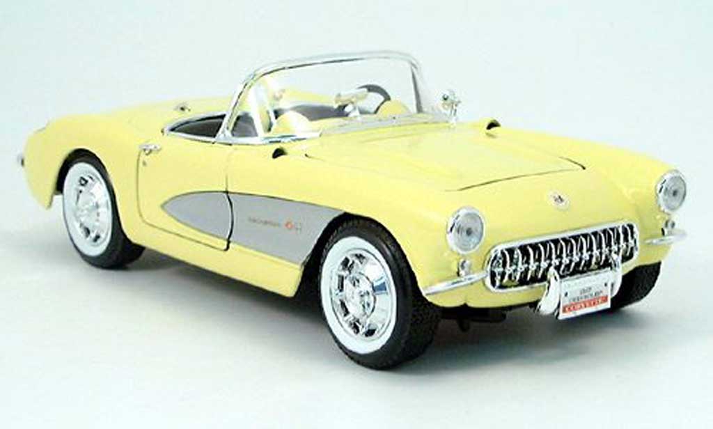 Chevrolet Corvette C1 1/18 Yat Ming C1 yellow 1957 diecast model cars