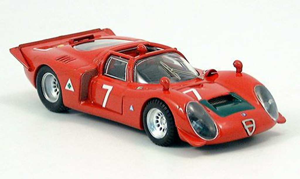 Alfa Romeo 33.2 1968 1/43 Best 1968 Spyder No.7 Facetti/Biscaldi Mugello diecast model cars
