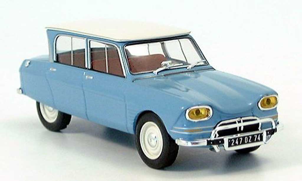 Citroen Ami 6 1/43 IXO blue/white diecast model cars