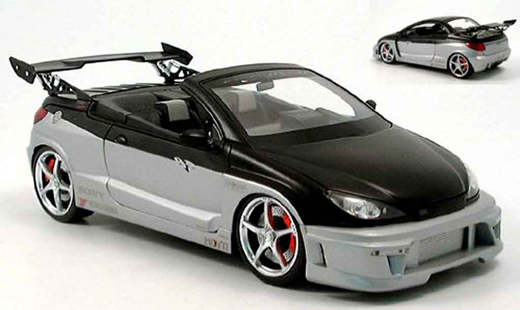 Peugeot 206 CC 1/18 Norev CC paredech black/grey diecast model cars