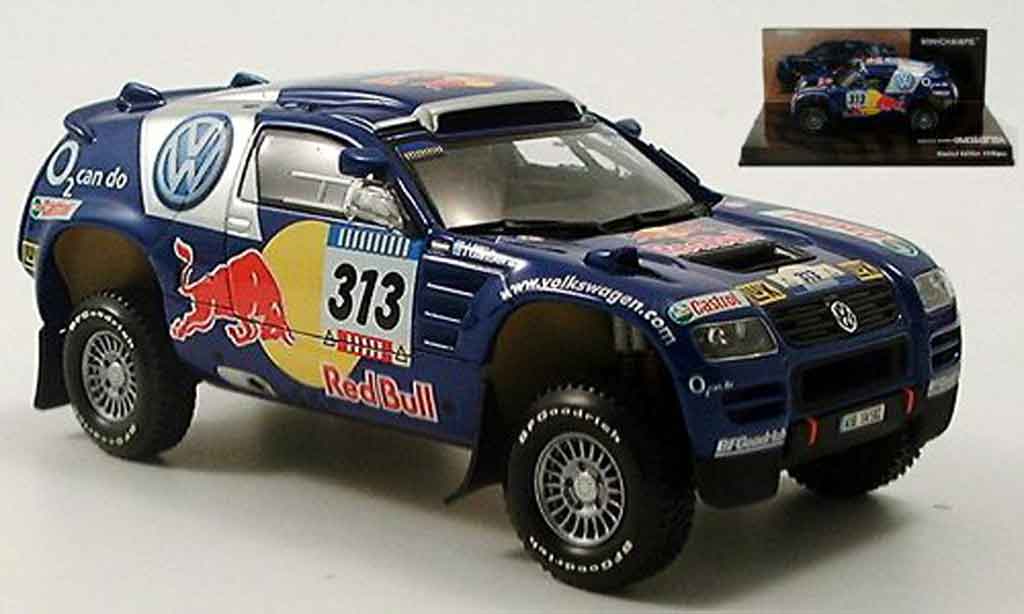 Volkswagen Touareg 1/43 Minichamps rallye dakar kankkunen repo 2005 diecast model cars