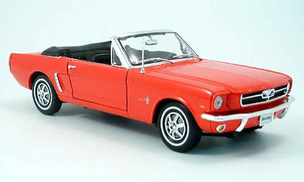 Ford Mustang 1964 1/18 Welly 1964 cabriolet red offen diecast model cars