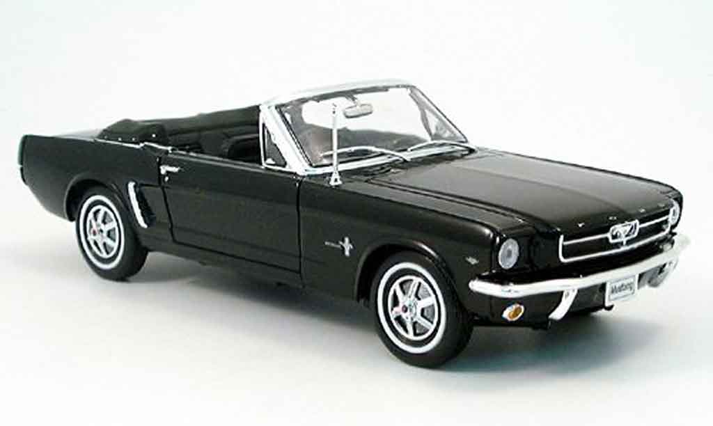Ford Mustang 1964 1/18 Welly 1964 cabriolet black offen diecast model cars