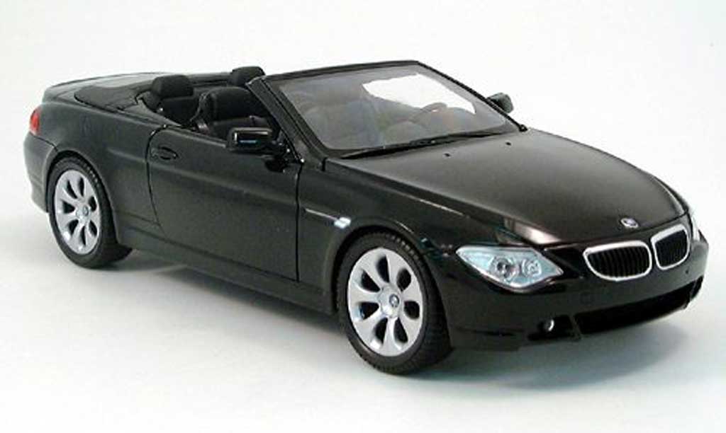 Bmw 645 E64 1/18 Welly E64 ci cabriolet black 2004 diecast model cars