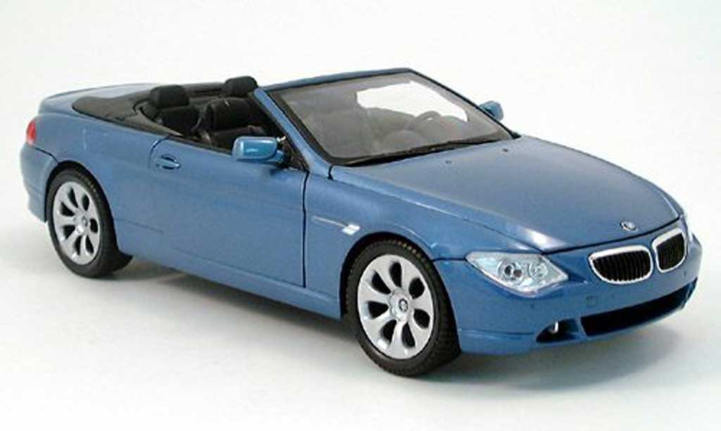Bmw 645 E64 1/18 Welly E64 ci cabriolet blue 2004 diecast model cars