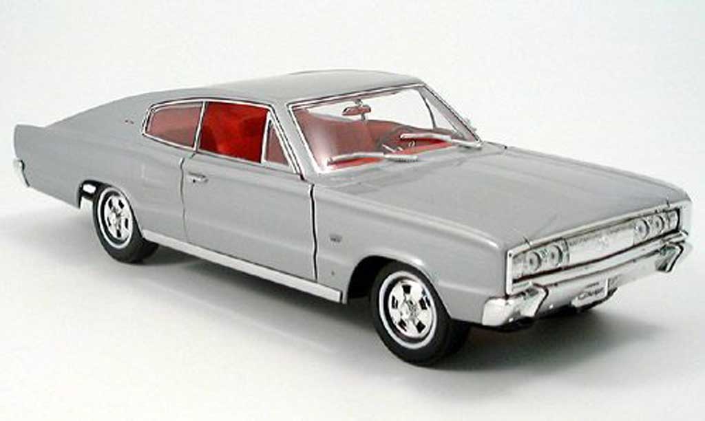 Dodge Charger 1966 1/18 Yat Ming 1966 grey diecast model cars