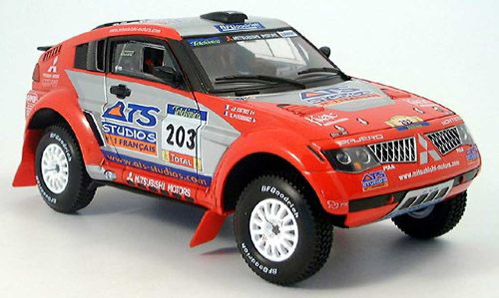 Mitsubishi Pajero 1/18 Solido evolution no.203 ats rallye dakar 2004 diecast model cars