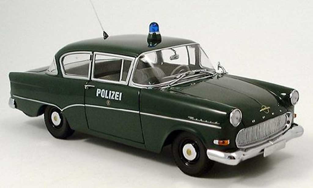 Opel Rekord 1/18 Minichamps p1 police 1958 diecast model cars