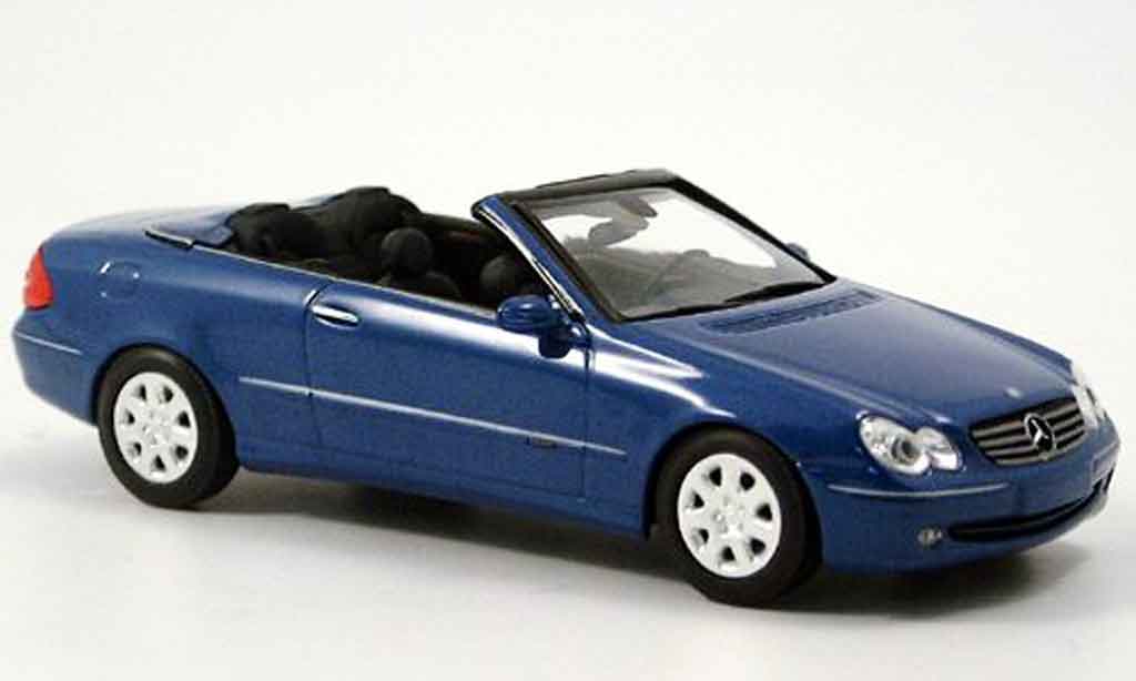 Mercedes Classe CL 1/43 Minichamps K Convertible blue 2003 diecast model cars