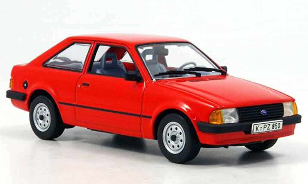 Ford Escort MK3 1/43 Minichamps MK3 3 turer red 1981 diecast model cars