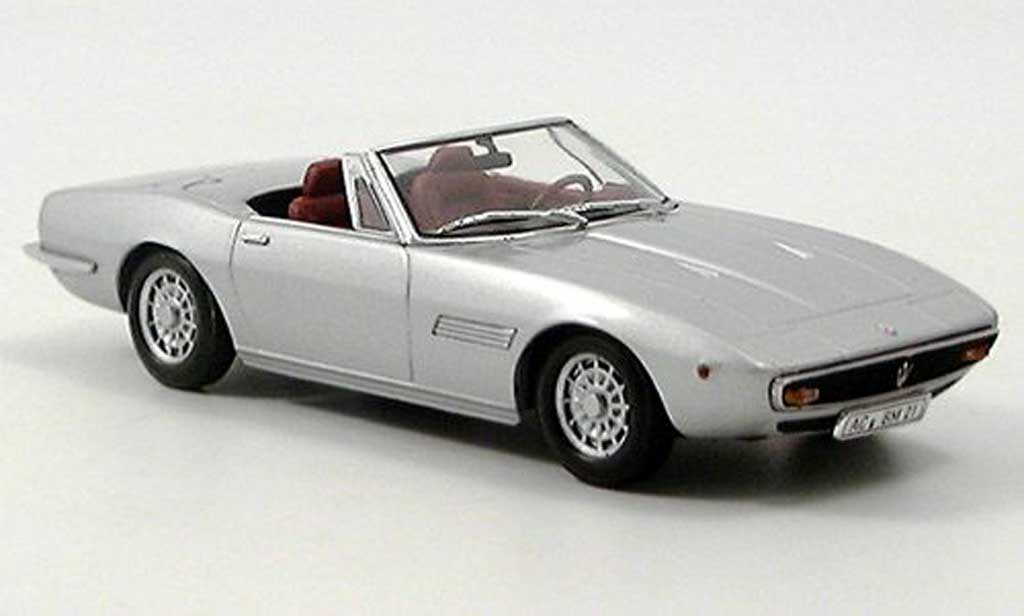 Maserati Ghibli 1/43 Minichamps Spider grey 1969 diecast model cars