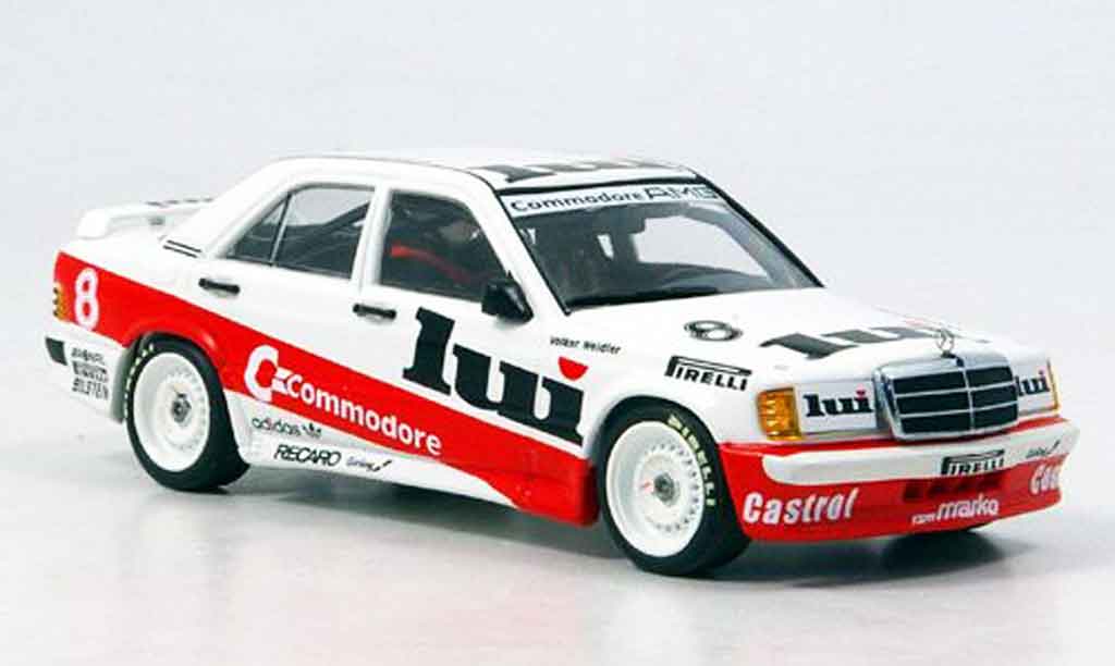 Mercedes 190 E 1/43 Minichamps E DTM Commodore Weidler 1986 diecast model cars