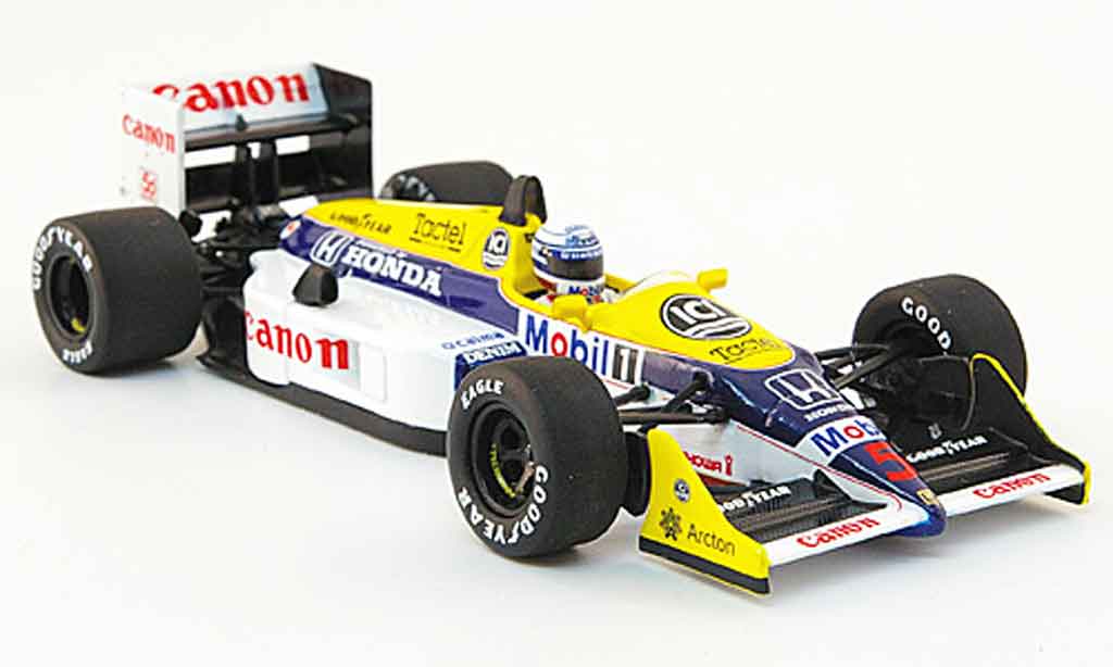 Honda F1 1/43 Minichamps Williams FW 11 B No.5 Canon GP Australien 1987 diecast model cars