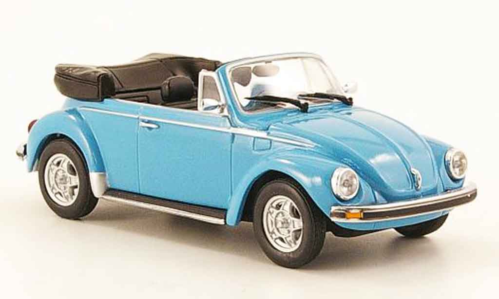Volkswagen Coccinelle 1/43 Minichamps 1303 cabriolet blue 1974 diecast model cars