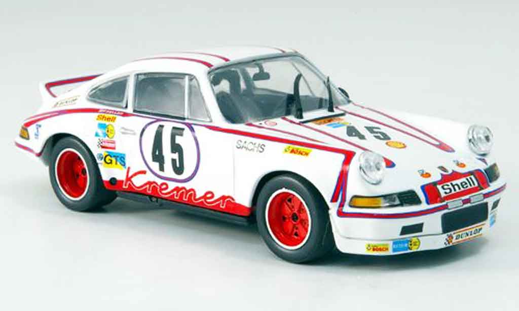 Porsche 911 RSR 1/43 Minichamps RSR Carrera Sieger LeMans Kremer Schickentan 1973 diecast model cars