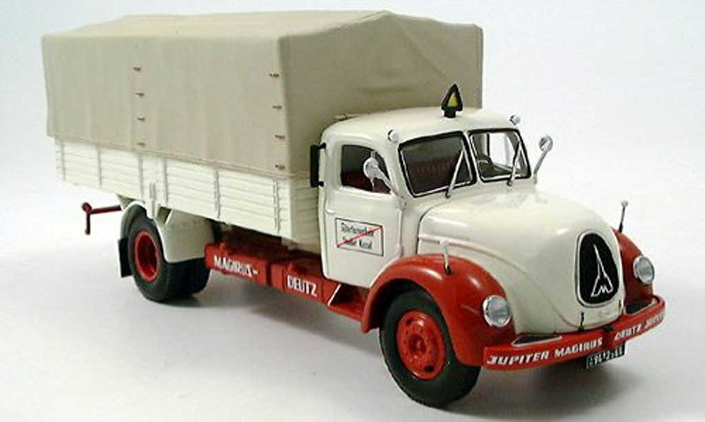 Magirus S 7500 1/43 Minichamps Jupiter Pritsche beige/red diecast model cars