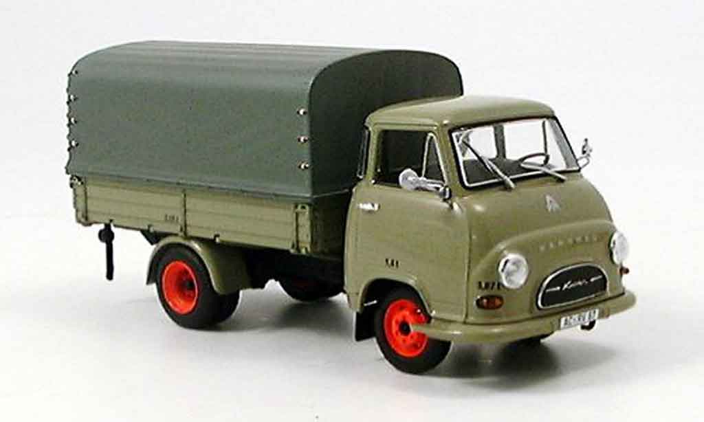 Hanomag Kurier 1/43 Minichamps Pritsche grey black diecast model cars