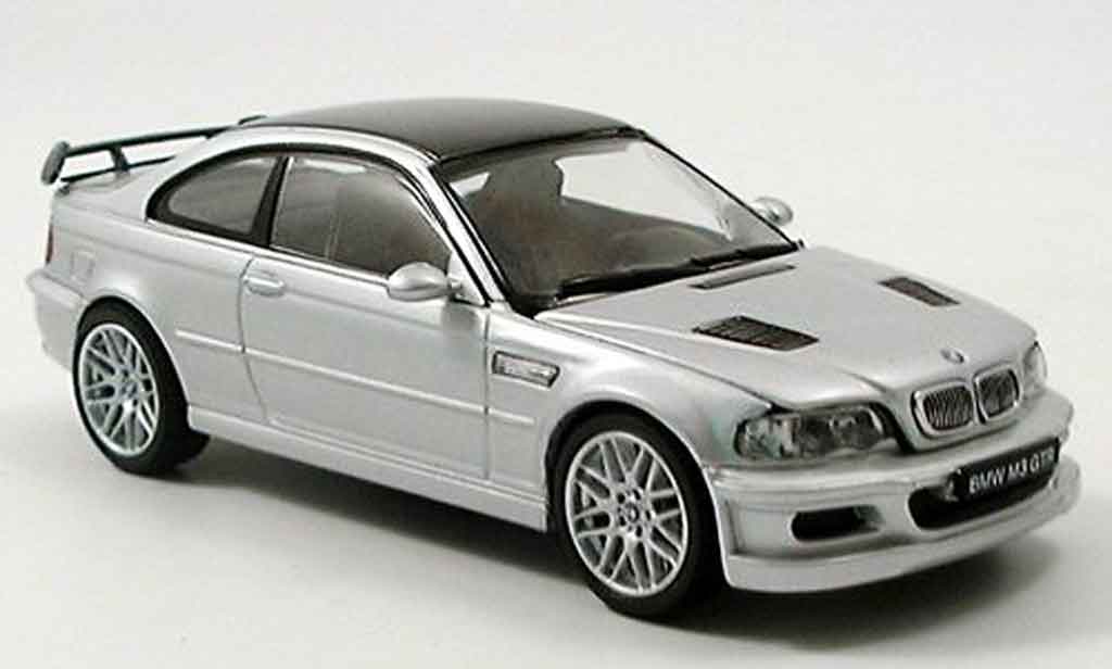 Bmw M3 E46 1/43 Kyosho GTR E46 grey metallisee Strassenversion diecast model cars