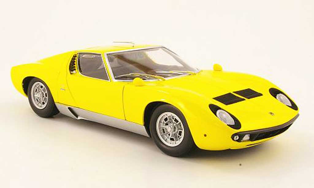 Lamborghini Miura P400 1/18 Kyosho P400 s yellow diecast model cars