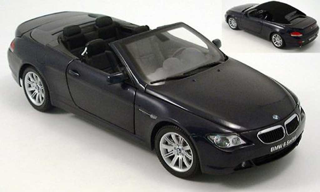Bmw 645 E64 1/18 Kyosho E64 ci cabriolet blue fonc diecast model cars