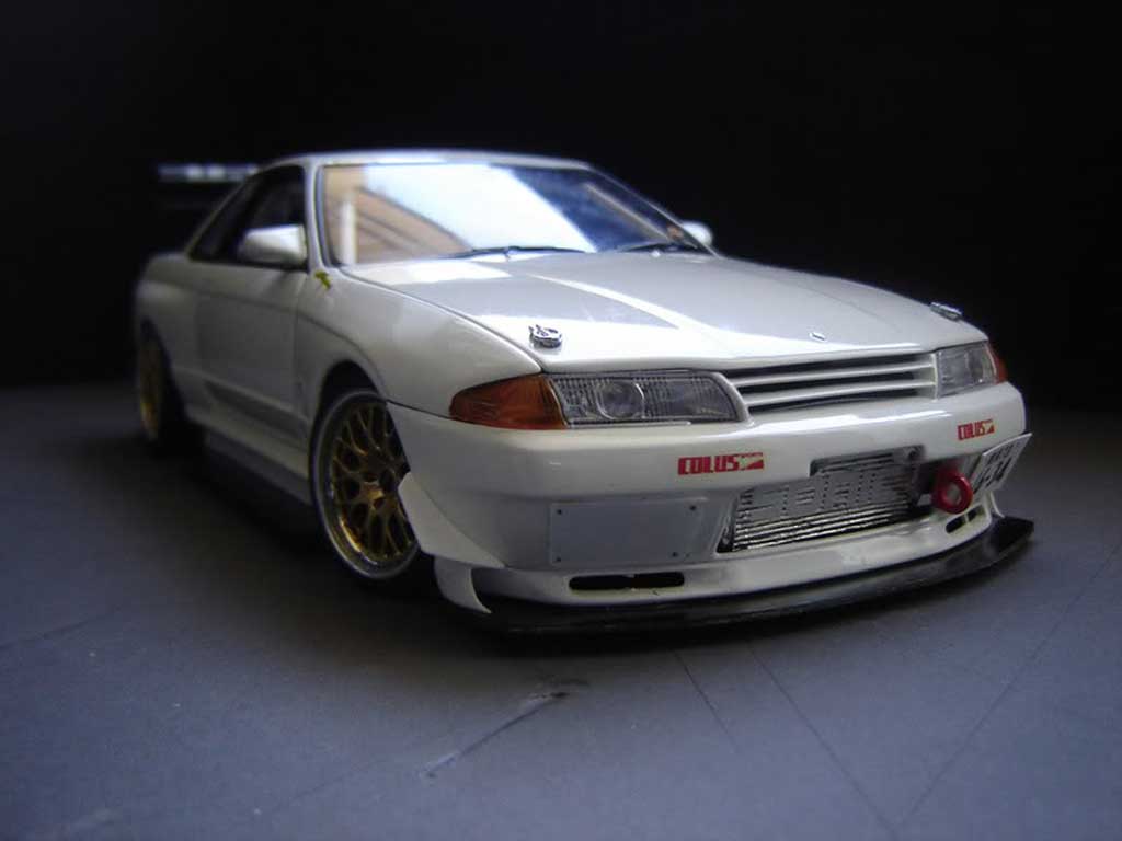 Nissan Skyline R32 1/18 Kyosho R32 Time attack white diecast model cars