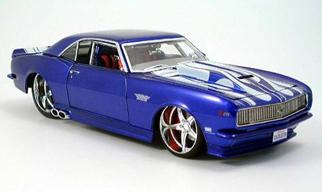 Chevrolet Camaro Z28 1/18 Maisto Z28 blue/white tuning 1968 diecast model cars