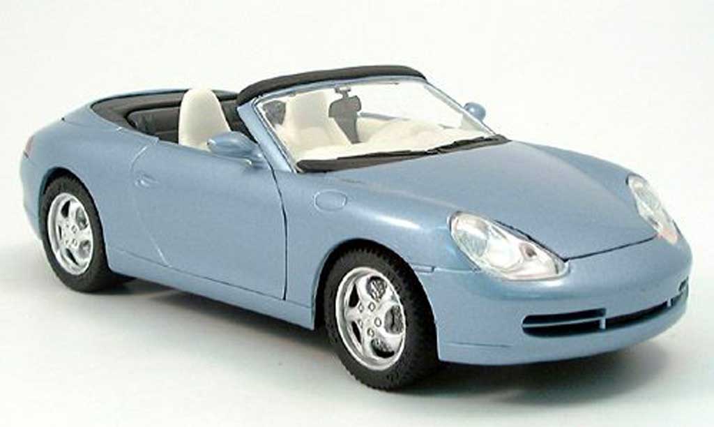Porsche 996 Cabriolet 1/18 Solido Convertible blue metallized 1998 diecast model cars