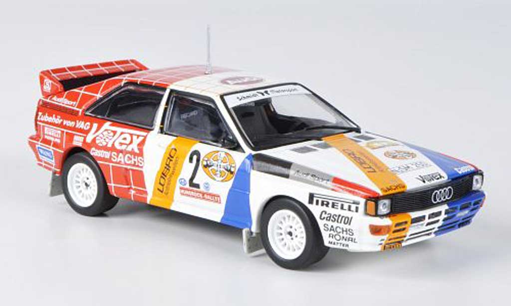 Audi Quattro 1/43 Minichamps No.2 Lobro/Votex Demuth/Lux Hunsuck Rally 1984 diecast model cars