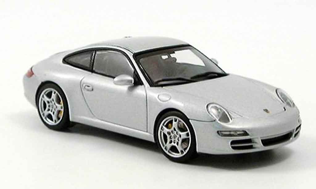 Porsche 997 Carrera 1/43 Autoart Carrera grey metallisee diecast model cars