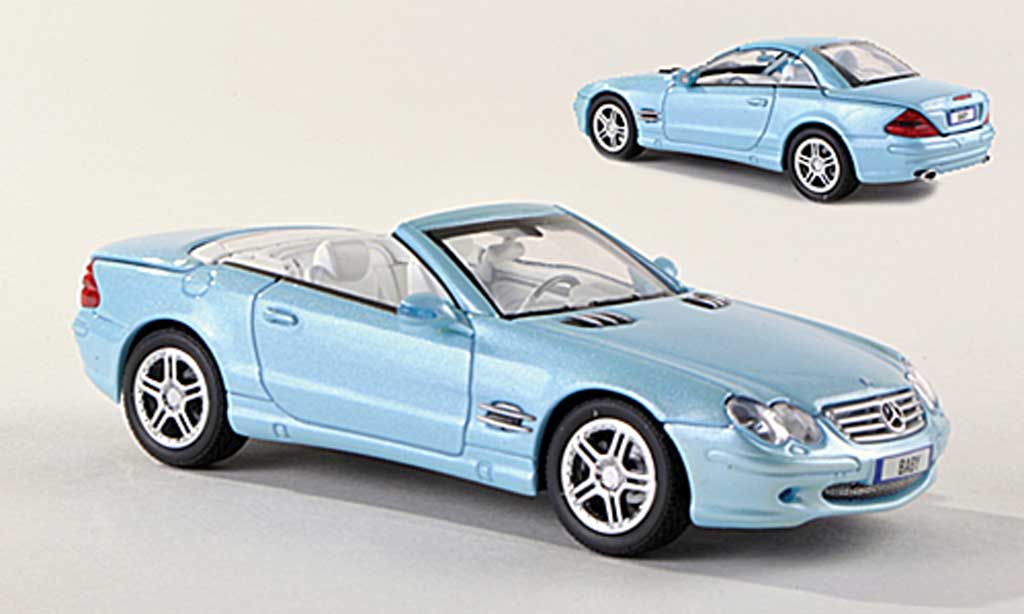 Mercedes Classe SL 500 1/43 Norev 500 (R230) clair-blue diecast model cars