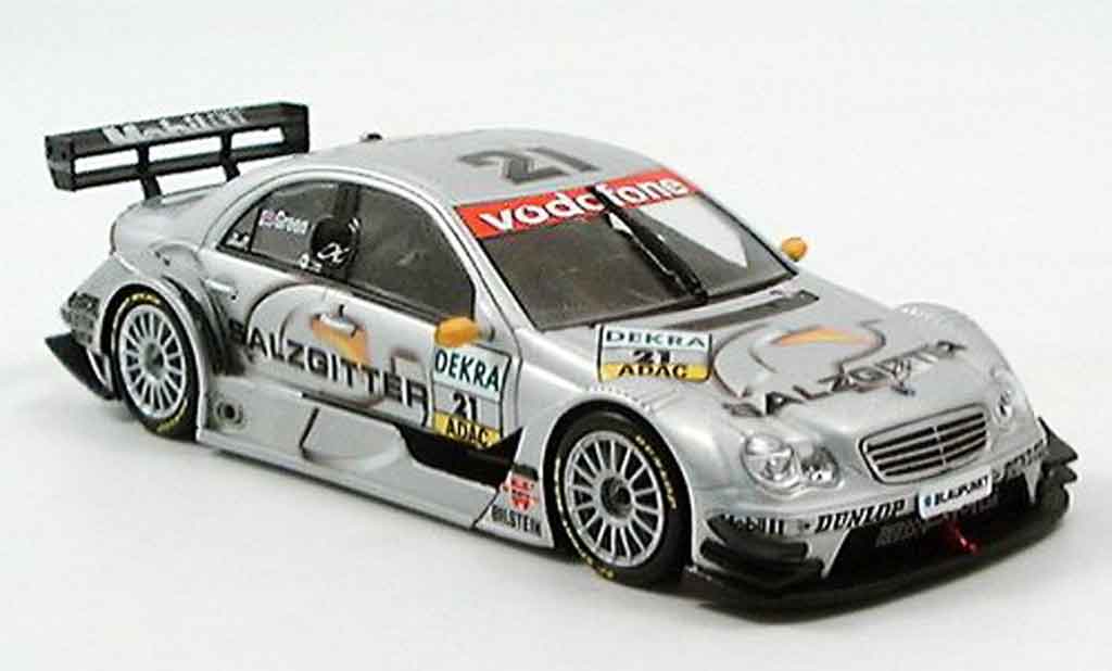 Mercedes Classe C 1/43 Minichamps Salzgitter Green DTM 2005 diecast model cars