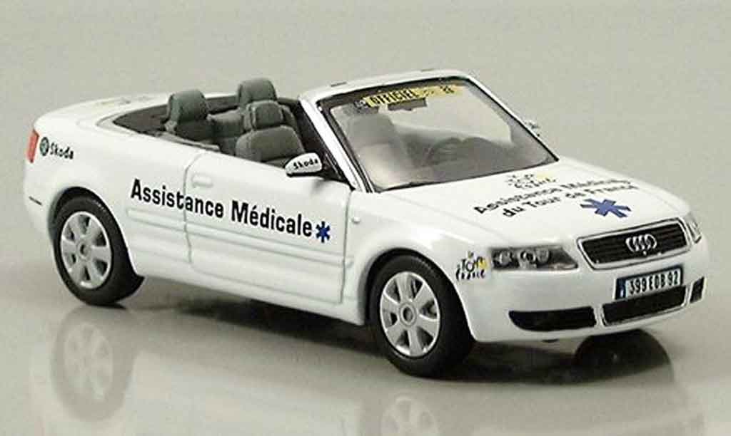 Audi A4 cabriolet 1/43 Norev cabriolet Assistance Medicale diecast model cars