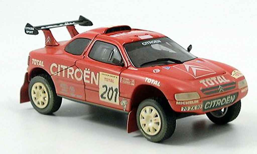 Citroen ZX 1/43 Norev dakar avec schmutzeffekt 1996 diecast model cars