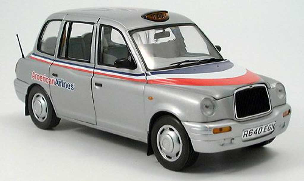 LTI TXI 1/18 Sun Star London Taxi grey metallisee American Airlines 1988 diecast model cars
