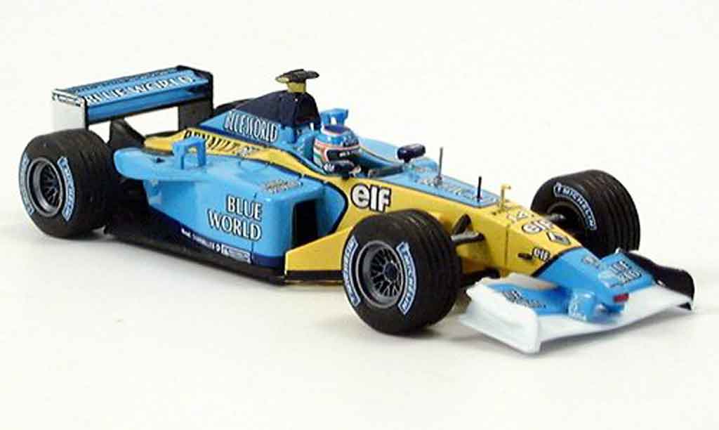 Renault F1 1/43 Eagle team rs 202 no.14 j.trulli blue world diecast model cars