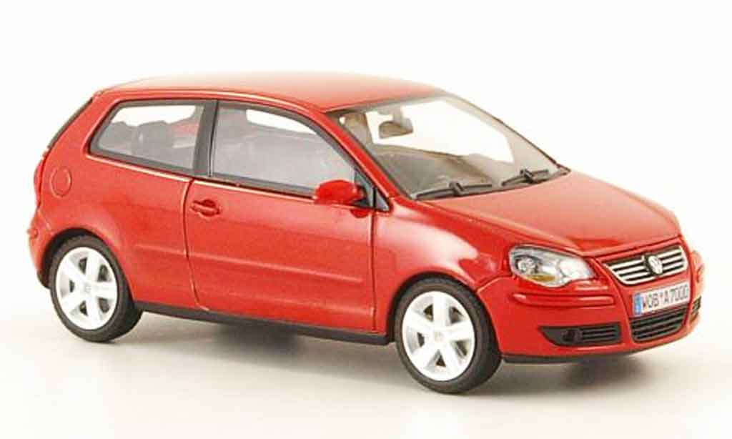 Volkswagen Polo 2005 1/43 Minichamps 2005 red diecast model cars