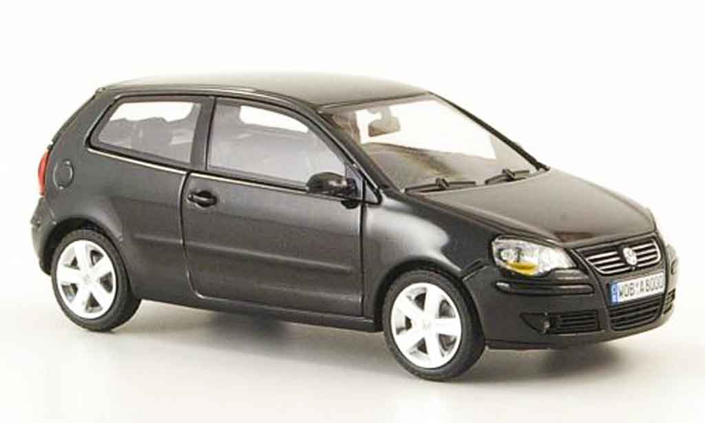 Volkswagen Polo 2005 1/43 Minichamps 2005 black diecast model cars