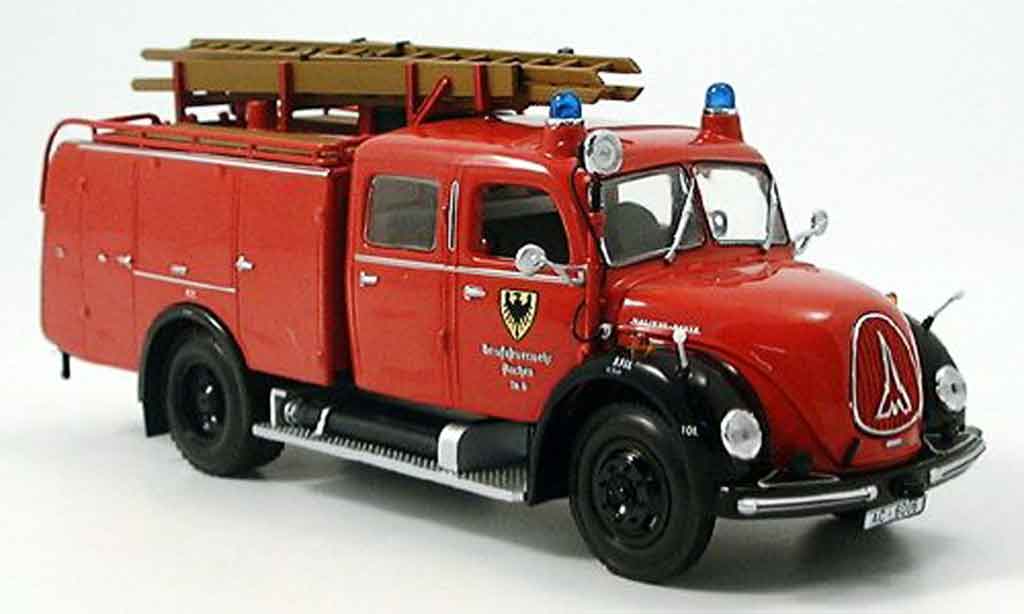 Magirus TLF 16 1/43 Minichamps Merkur pompier Aachen diecast model cars