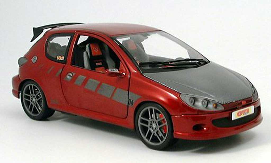 Peugeot 206 1/43 Norev Street Racer red diecast model cars