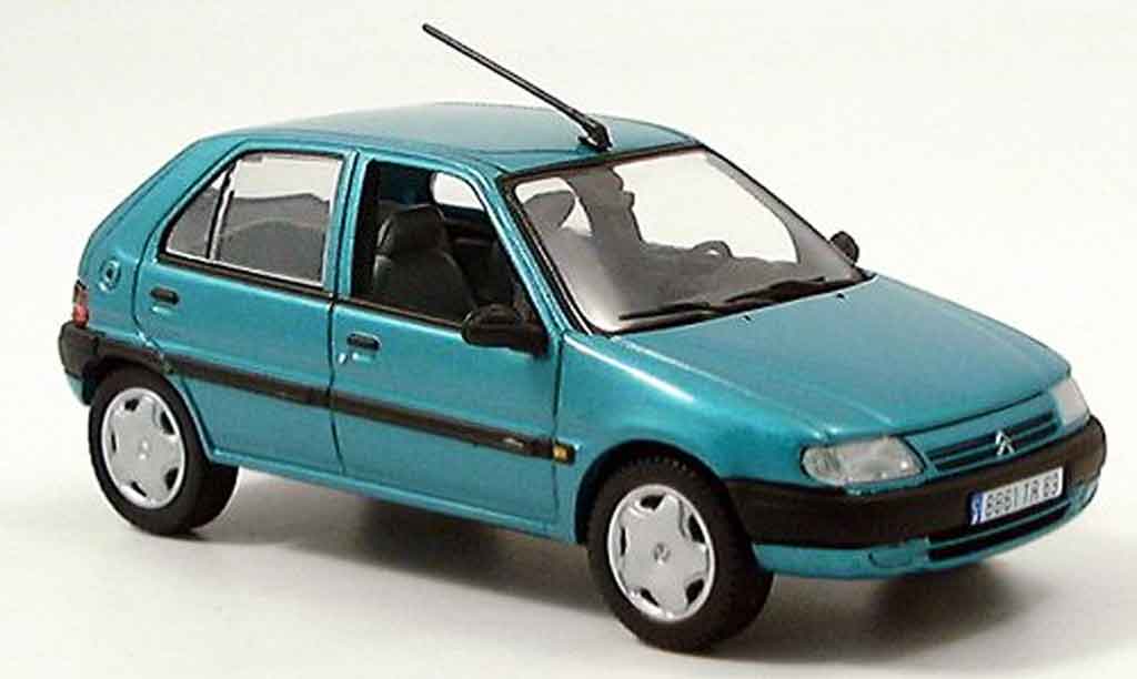 Citroen Saxo 1/43 Norev grun 5 turer 1996 diecast model cars