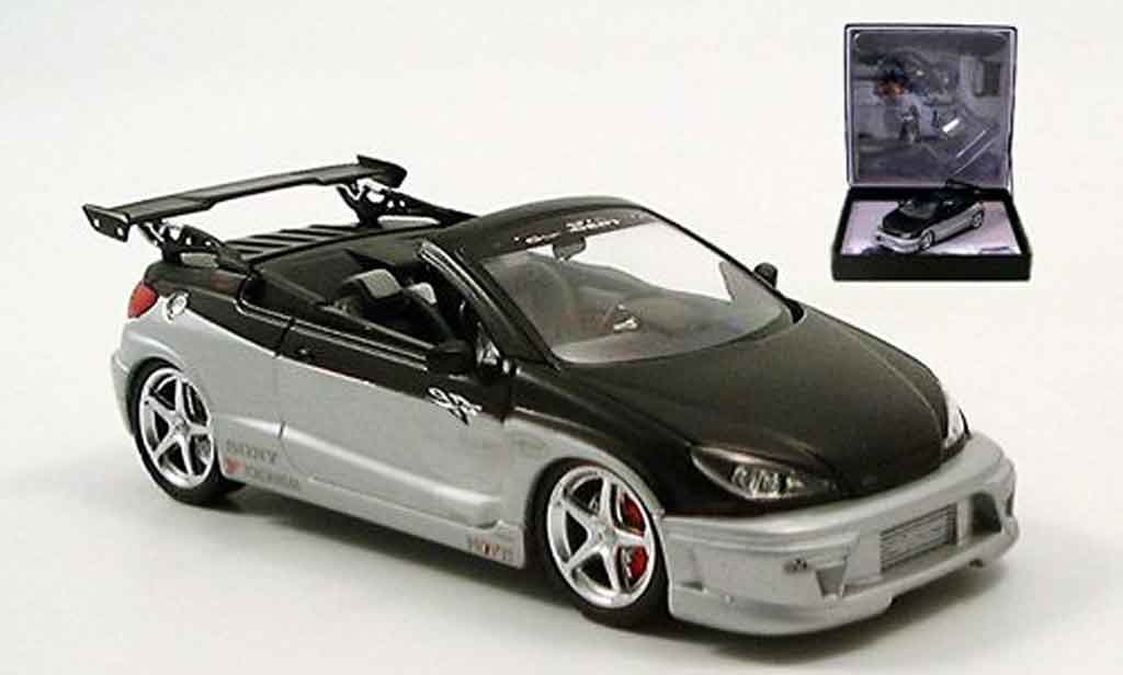 Peugeot 206 CC 1/43 Norev CC paredech grey black 2005 diecast model cars