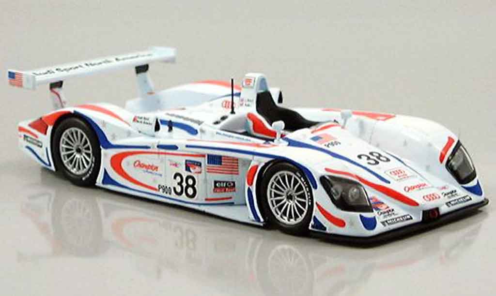 Audi R8 2001 1/43 Minichamps 2001 Petit LeMans Road Atlanta Herbert Wallace diecast model cars